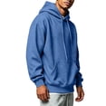 thumbnail image 4 of HAJWOH Mens Hoodies Fall Sweatshirt Hooded Collar Drawstring Pullover With Pockets, 4 of 5