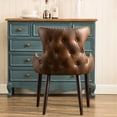 thumbnail image 3 of Brown Faux Leather Upholstery / Office Setting / Blends Well with Decor, 3 of 5