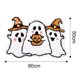 thumbnail image 2 of Alfombrilla de baño de Halloween con forma de calabaza fantasma antideslizante para decoración del hogar, 2 of 5