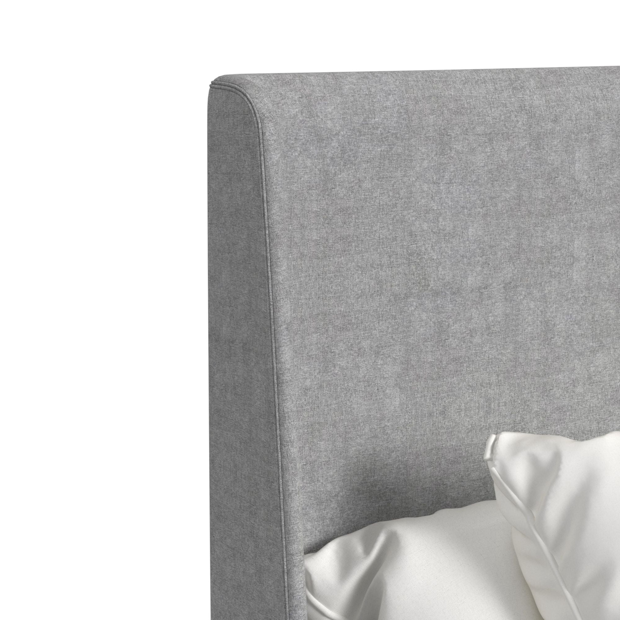 Picket House Furnishings Clare Full UPH Bed with Grey Fabric in Almond
