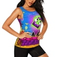 thumbnail image 2 of Lsque Geometry Dash Printed Workout Tank Tops for Women, Athletic Sports Tank Tops, Compression Sleeveless Dry Fit Shirts,Sleeveless Yoga Shirt-X-Large, 2 of 9
