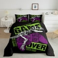 thumbnail image 2 of Manfei Cartoon Game Console Bedding Sets Full with Comforter, Video Game Duvet Insert, Dinosaur Skeleton Reversible Comforter Sets Full Size, Ultra Soft Room Decorative, 3pcs, 2 of 8