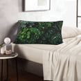 thumbnail image 6 of Sikiie Lush Foliage Green Plant Print Plush Pillow Cover, Wrinkle-proof and Stain-resistant Pillow Protector without Pillow Core, Home Decoration-14"x20", 6 of 6