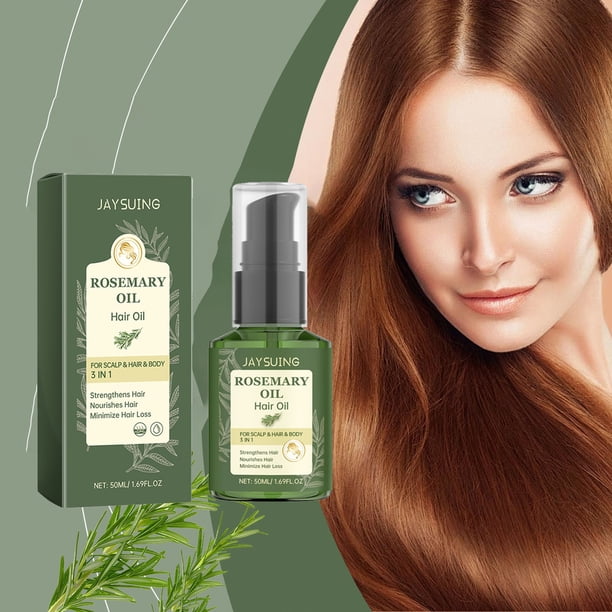 Aceite capilar de romero para el crecimiento del cabello | Sérum Tratamiento Nutritivo del Cuero Cabelludo con Menta | Hidrata, reduce la caspa, alivia la picazón del cuero cabelludo, mejora la