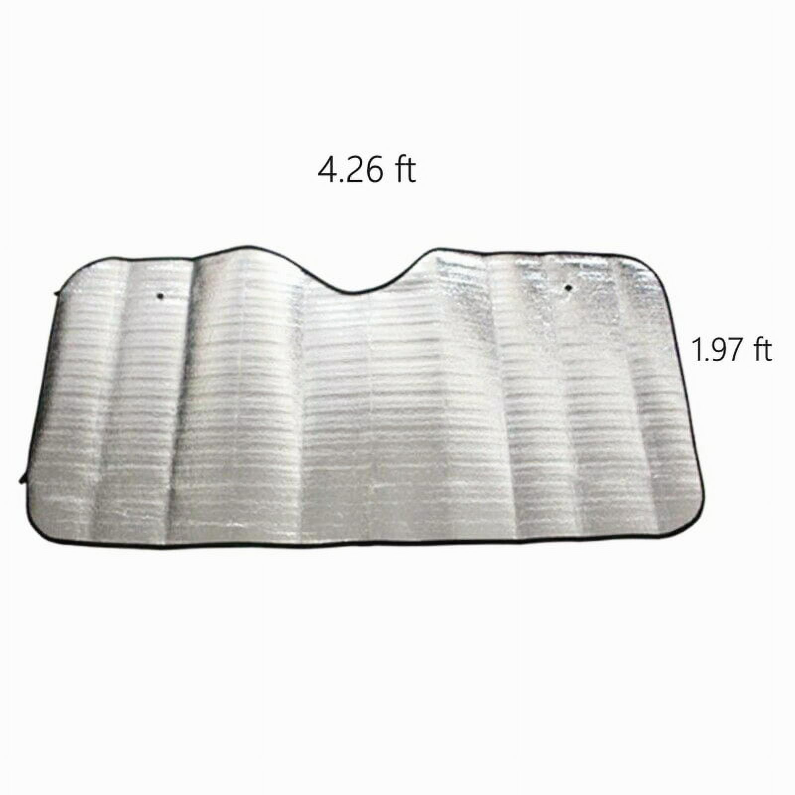 VONTER Car Windshield Sunshade Car Sun Protector Foldable Front Window Shade-Thicken 5-Layer Bubble for Auto Windshield Sun Shade UV Protection and Heat Reflector 51"x 23" (Silver)