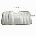 thumbnail image 7 of EIMELI Car Windshield Sunshade Reflective Sun Shade for Car Cover Visor Thicken 5-Layer Shading Bubble for Auto Windshield Sun Shade UV Protection and Heat Reflector 51"x 23" (Silver), 7 of 7
