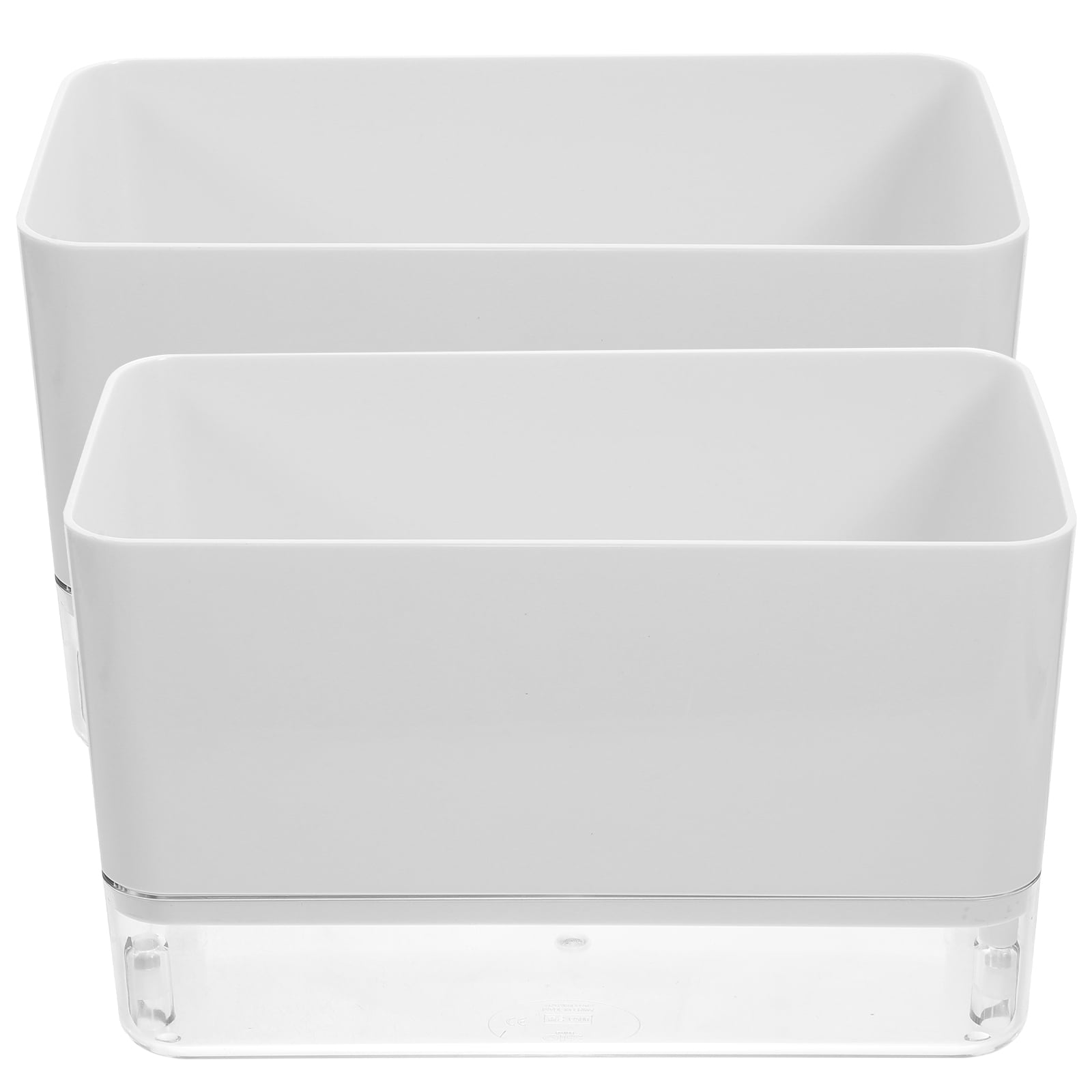 2pcs Self Watering Pots Transparent Bottom Scindapsus Aureus Planters