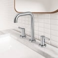 thumbnail image 4 of PARLOS Widespread 2-handle Bathroom Faucet with Water Supply Lines，Brushed Nickel, 4 of 13