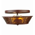 thumbnail image 5 of Meyda Tiffany 140650 Bear On The Loose 2 Light 14" Wide Semi-Flush Ceiling Fixture - Red, 5 of 7