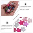 thumbnail image 5 of WHAMVOX  60 Pcs Flat Star Charms Shaped Rhinestone Back Bead Jewelry Making Large Glitter, 5 of 6