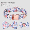 thumbnail image 5 of Collar para perro con lazo y flores, el collar para perro de niña es adecuado para perros grandes y pequeños., 5 of 5