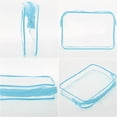 thumbnail image 4 of Bolsas cosméticas Tbestmax, transparentes, impermeables, artículos de tocador de viaje, 10 unidades, 4 of 7