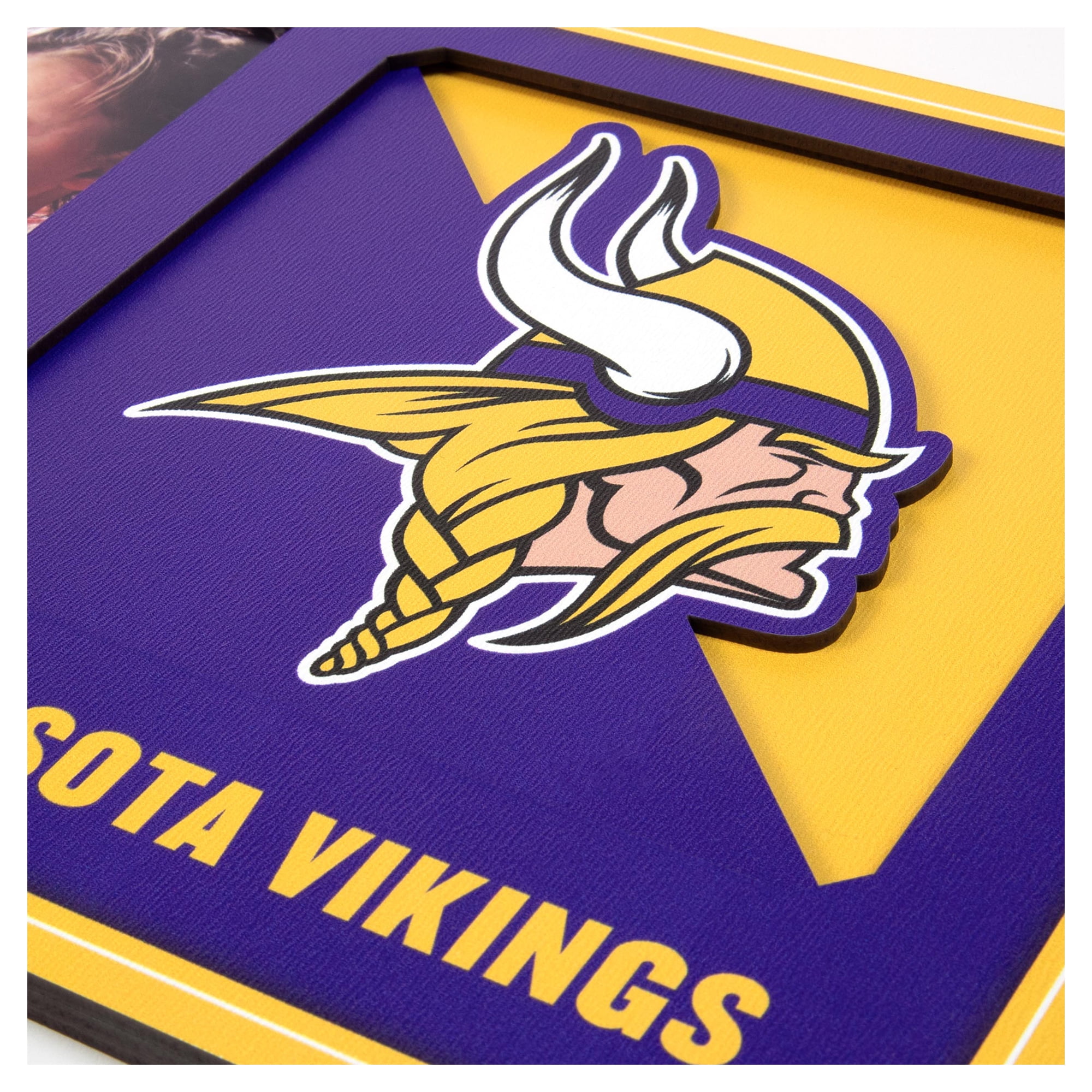IDNA Minnesota Vikings 3D Logo Series Picture Frame