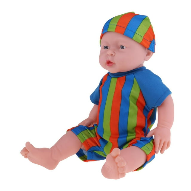 de cumpleaños de bebé de 41 cm para niño ( de azul)
