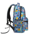 thumbnail image 3 of Fotbe Cute Flat Fish Pattern Casual Backpack for School, Travel, and Outdoor Activities - Durable, Lightweight, and Comfortable, 3 of 5