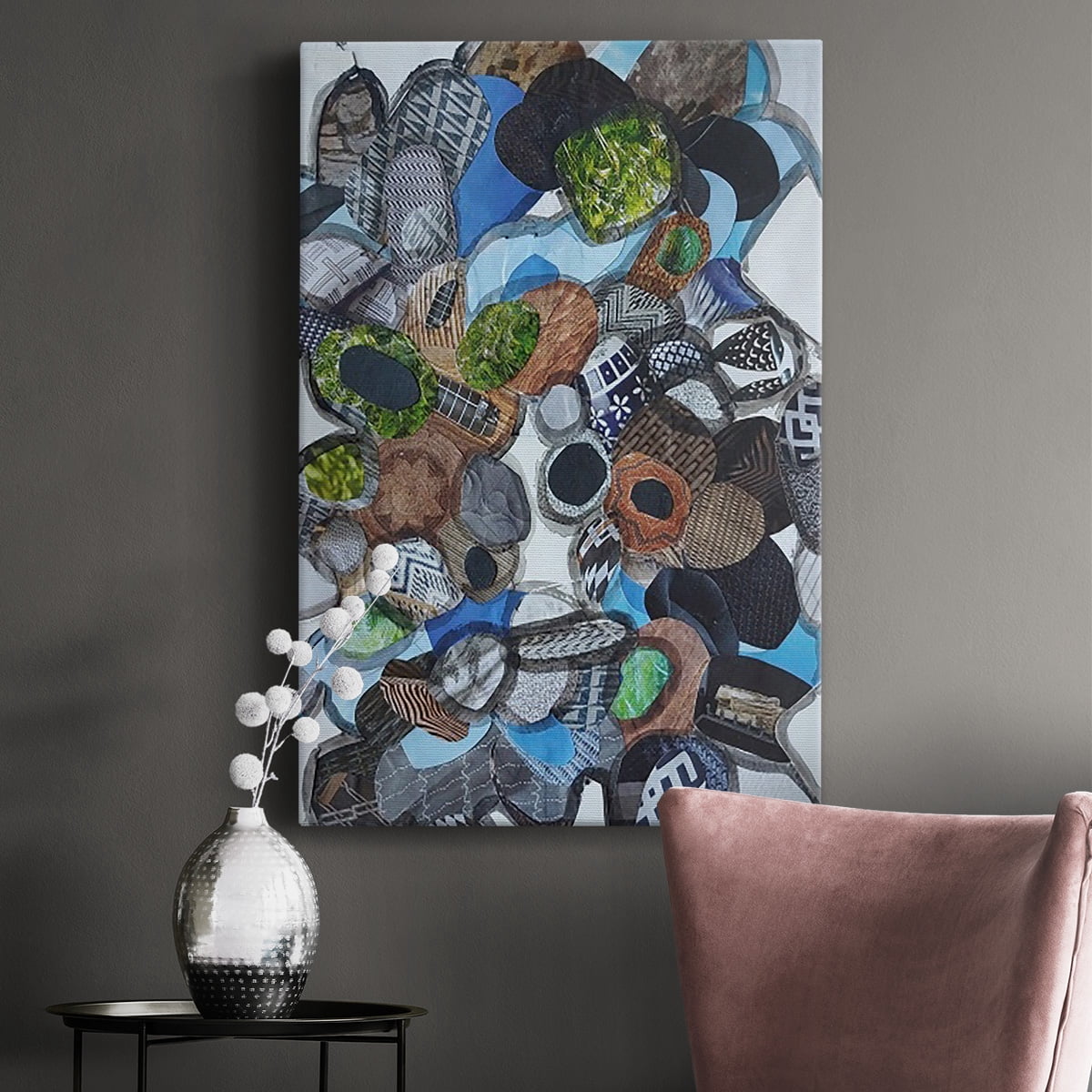 Catalina Island Blue Glass Premium Gallery Wrapped Canvas - Ready to Hang