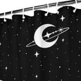 thumbnail image 4 of Gothic Shower Curtain Set - Dark Celestial Moon & Star Print, Mystical Cosmic Bath Decor, Waterproof Polyester 72"x84", Goth Aesthetic Gift, 4 of 5