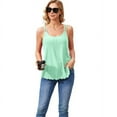 thumbnail image 1 of Beautyin Female Padding Tank Tops Women Flowy Eyelet Embroidery Camisole Adjustable Spaghetti Strap Camis Shirts, 1 of 6