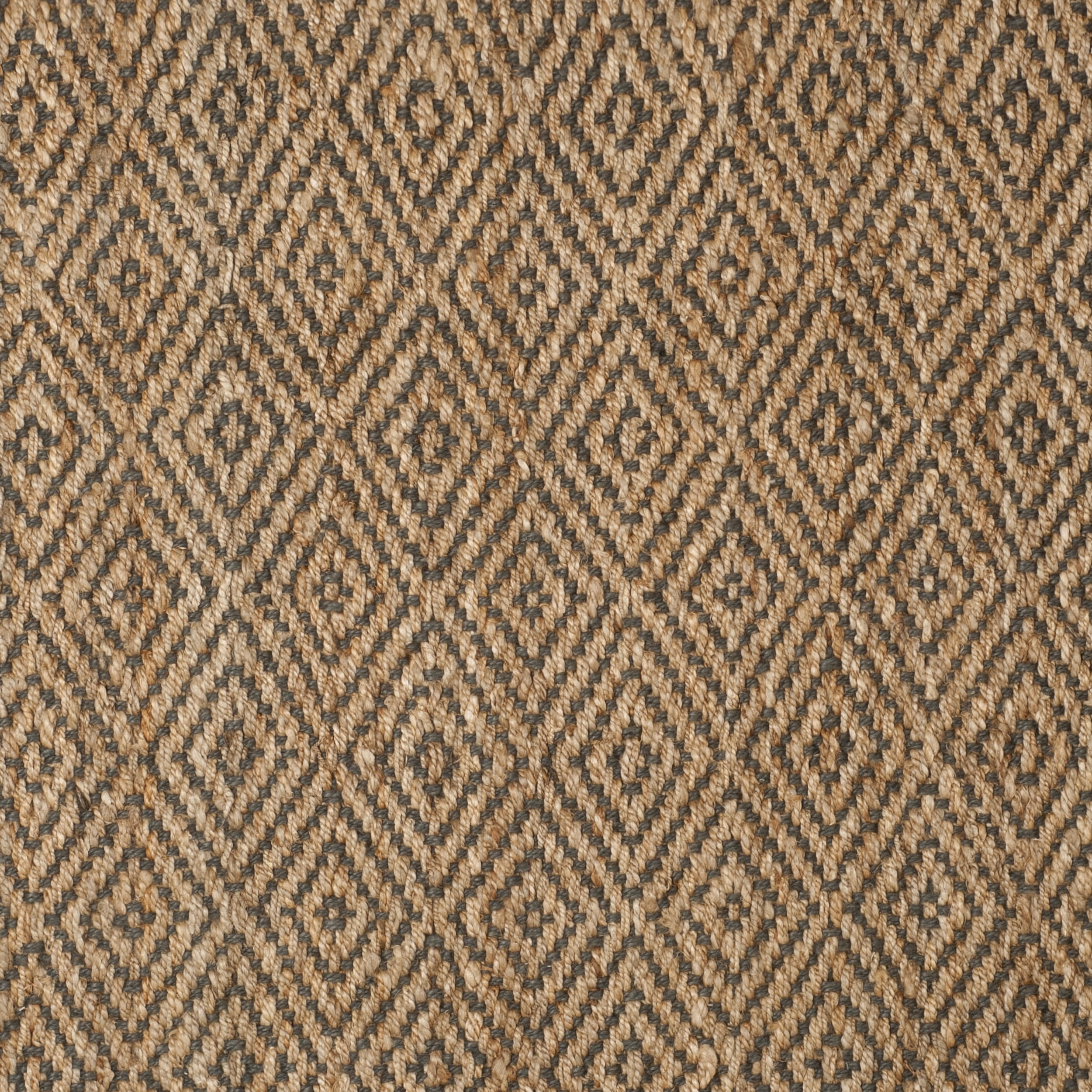 SAFAVIEH Natural Fiber Emory Geometric Jute Area Rug, Natural/Grey, 9' x 9' Square
