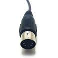thumbnail image 2 of 6 Feet (ft) MIDI Cable with 5 Pin DIN Connector, Black (5 Pack), 2 of 4