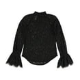 thumbnail image 2 of bar III Womens Lace Baby Doll Blouse, Black, Medium, 2 of 2