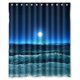 thumbnail image 1 of ABPHQTO Cortina de ducha Ocean Wave Moonlight Cortina de ducha impermeable 150x180 cm, 1 of 2