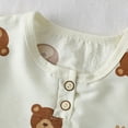 thumbnail image 5 of XUELUO Toddler Boys Casual Outfit Sets Summer Cartoon Fruit Print Crew Neck Short Sleeve T Shirt Tops And Shorts Sports Two Piece Casual Sleepwear Sportwear,Brown,4-5 Years, 5 of 9