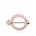 thumbnail image 1 of Anneaux de Protection pour Mamelon en Acier Chirurgical Rond Pavé 14 Ga - Vendus par Paire, 1 of 5