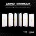 thumbnail image 2 of RAM CORSAIR DDR5 DOMINATOR TITANINUM 2X32 64GB 6600 BLANCO RGB CMP64GX5M2X6600C32W, 2 of 6