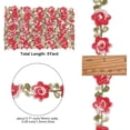 thumbnail image 4 of 5 Yard Sunflower Flower lace Trim Ribbon Embroidery Red DIY Lace Floral Applique Sewing Craft, 4 of 8