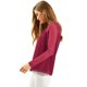 thumbnail image 4 of AllegK CamiDe GaCon Cuello Redondo Y BluCampesiDe ManLarCon Panel Floral De Encaje PaMujer Vino rojo S, 4 of 6