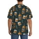thumbnail image 3 of Balery Cigar Camisa Casual de Manga Corta con Botones para Hombre, Texturizada, Estilo Cubano, para Playa, Verano-XX-Large, 3 of 5