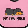 thumbnail image 4 of Inktastic Napping Dis Tew Much Rottweiler Boys or Girls Baby Bib, 4 of 4