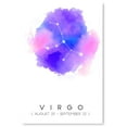 thumbnail image 1 of Awkward Styles Astrology Theme Zodiac Sign Virgo Poster Zodiac Wall Art Charming Gifts for Astrology Lover Zodiac Map Decor Virgo Wall Print, 1 of 3