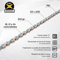 thumbnail image 3 of Cadena para Bicicleta Kmc Vivid2 8 pasos 116L Azul, 3 of 7