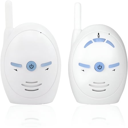 GJX Audio Baby Monitor, Wireless Digital Audio Baby Monitor Nanny Intercom Electronic Alarm Two-Way and Talk Back Intercom