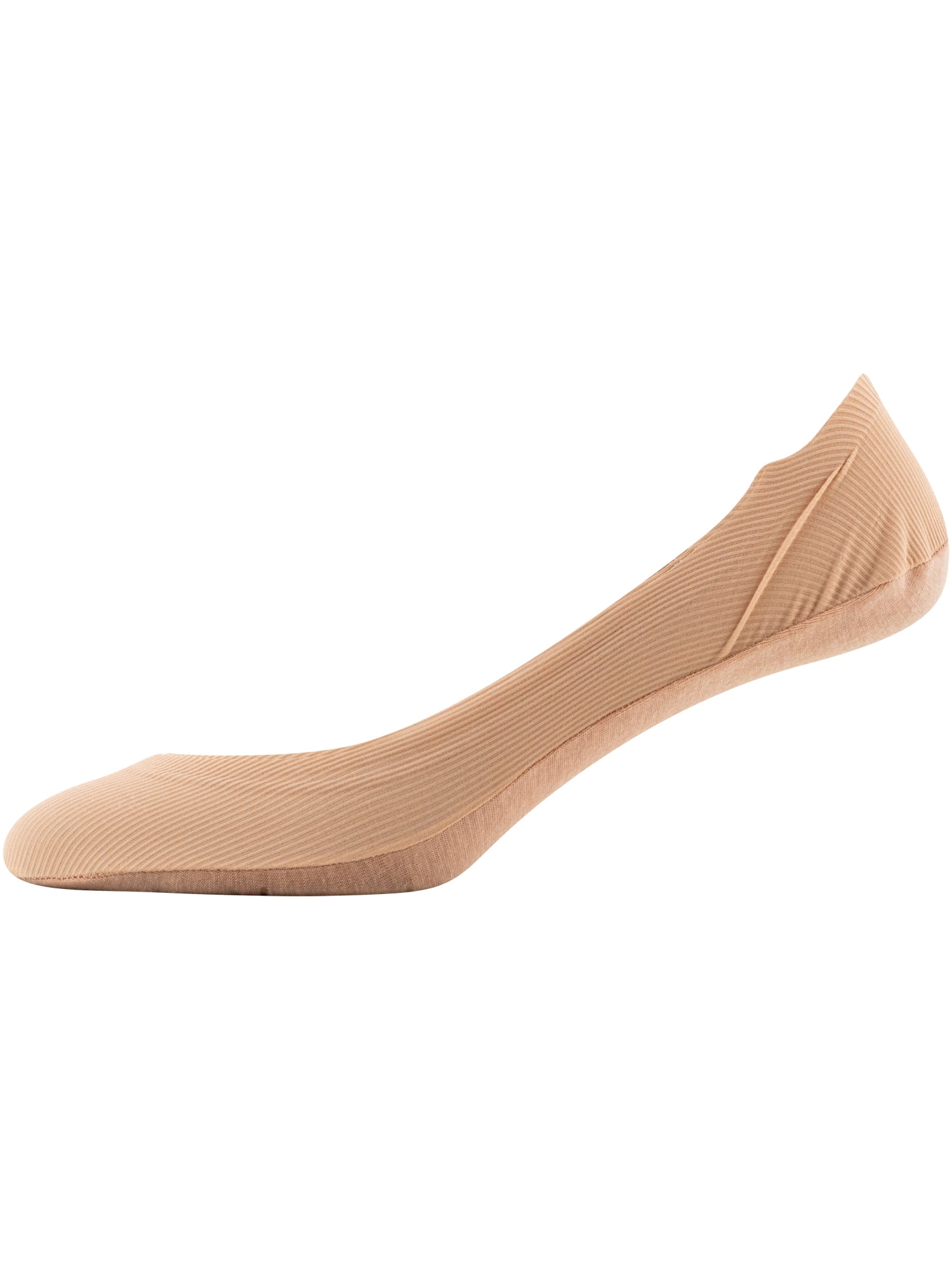 PEDS Women's Smooth Edge Rib Super Low Cut Socks Assorted, 3 Pairs, Sizes 8-12