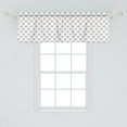 thumbnail image 2 of Ambesonne Panda Window Valance, Print of Heads in a Crown, 54" X 18", Charcoal Grey Pink White, 2 of 3