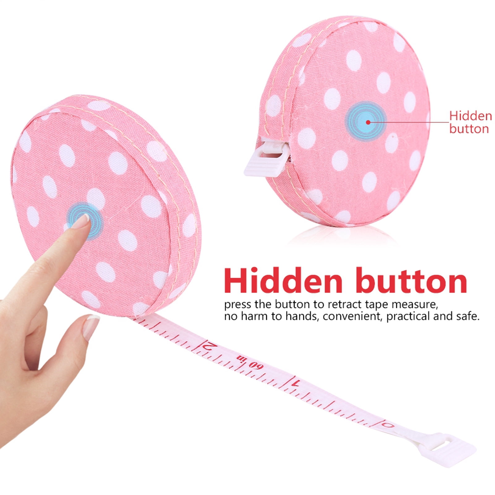 150cm/60in Automatic Telescopic Tape Measure, Accurate Tape Measure Tapeline Body Fitness Measuring Retractable Ruler