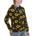 thumbnail image 6 of Sikiie Sunflowers3 Women's Casual Hoodies Long Sleeve Lightweight Pullover Tops Loose Sweatshirt-XX-Large, 6 of 7