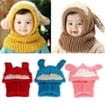 thumbnail image 3 of , Niñas, Niños, Invierno, Sombrero, Bufanda, Orejeras, Capucha, Bufandas, Cráneo, Tapas, 6-36 Amarillo, 3 of 9