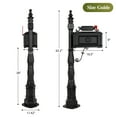 thumbnail image 4 of BETISEF Cast Aluminum Mailbox Barcelona Decorative Post Mail Box Combination Stratford Heavy Duty, 4 of 8