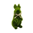 thumbnail image 3 of Adorno de Conejo de Pascua con Simulación de Nevado, Decoración de Animales de Jardinería, Adorno de Conejos de Musgo de Resina, 3 of 7