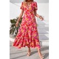 thumbnail image 3 of Vestido PRETTYGARDEN Maxi Cruzado Floral Cuello en V Talle XL, 3 of 7