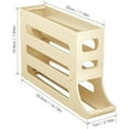 thumbnail image 2 of Egg Holder for Fridge,4 Tiers Auto Rolling Egg Dispenser for Refrigerator,Space-Saving Egg Rack,30 Eggs Organizer (Grey), 2 of 5