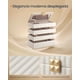 thumbnail image 3 of Caja Joyero Apilable con Espejo, Organizador Joyero 4 Capas, 17 x 28 x 20.5 cm, Efecto Flotante, Blanco Nube, 3 of 7