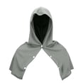 thumbnail image 3 of Outdoor Sports Hooded Cape for Men - Quick Dry Sun Protection Poncho, Breathable Mesh UV Shield Cloak, Multipurpose Absorbent Towel Cape for Hiking, Camping, Fishing, and Running Gray one size, 3 of 7