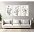 thumbnail image 4 of 3Pcs Vintage Wildflower Canvas Wall art Country Farmhouse Watercolor Flower Botanical Painting Pictures Wall Decor Floral Poster Print Artwork for Bedroom Living Room Girls Room Decoration, 4 of 7
