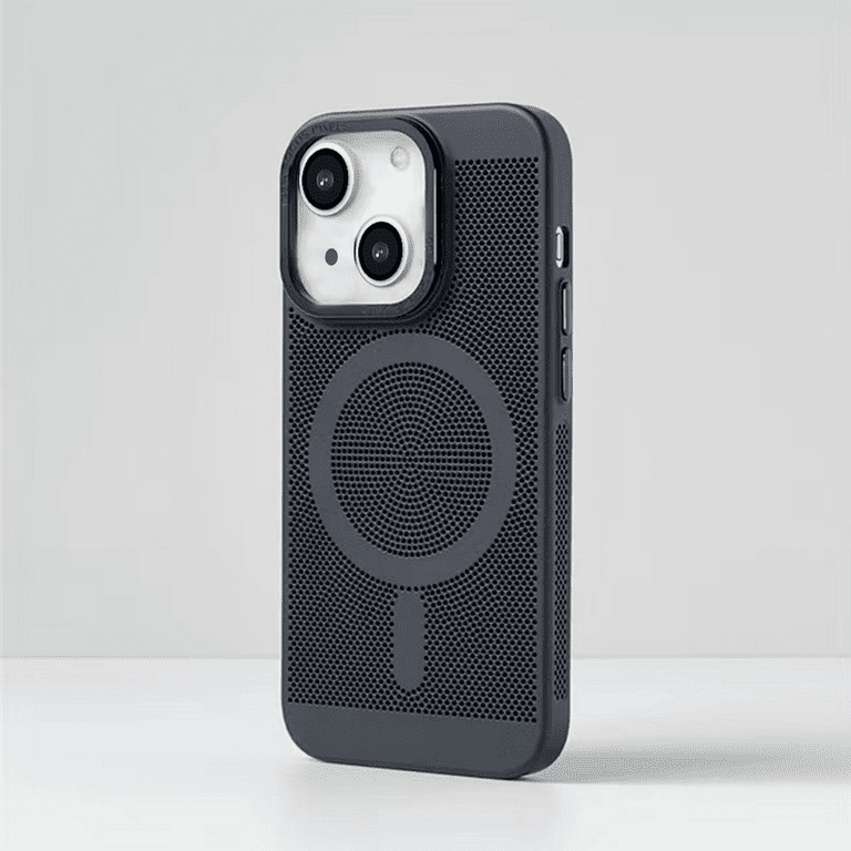 Perforated Heat Dissipation Case with MagSafe for iPhone 15 Pro - Black -  HD Accessory