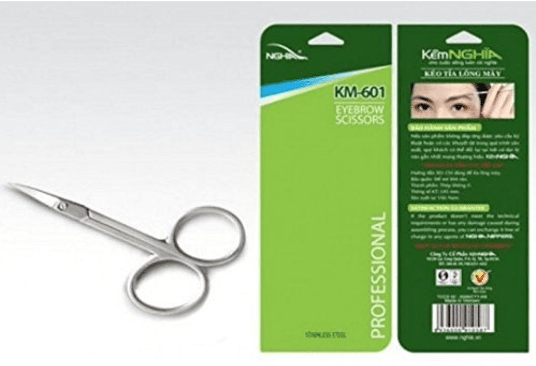 Stainless Steel Curved Facial Hair Scissor, Eyebrow Trimmer , Growing Scissor for shaving Nose